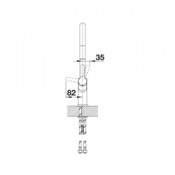 Bateria Blanco CARENA-S VARIO alumetalik/chrom 521360